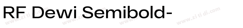 RF Dewi Semibold字体转换